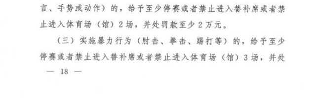 年度赛事赛程-足协颁布2021纪律准则：实施暴力停3场 吐口水6场